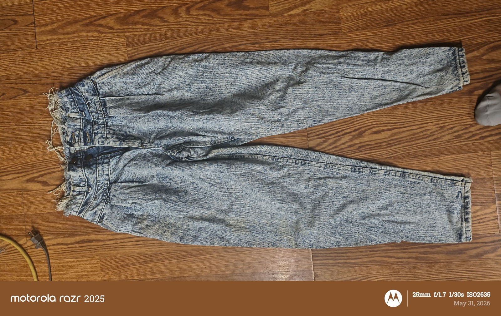 Lee Light Blue Acid Wash Mom Jeans Size 10 Distressed Waist