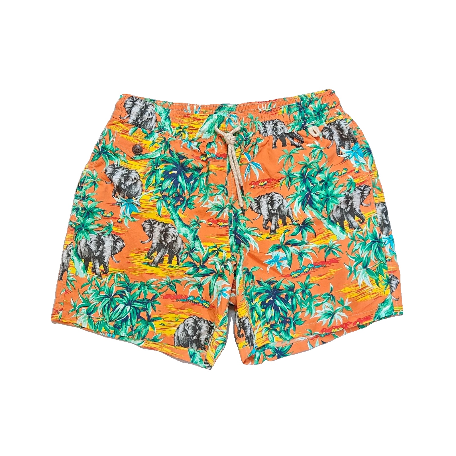 Polo Ralph Lauren Hawaiian Tropical Print Swim Shorts Mens Medium