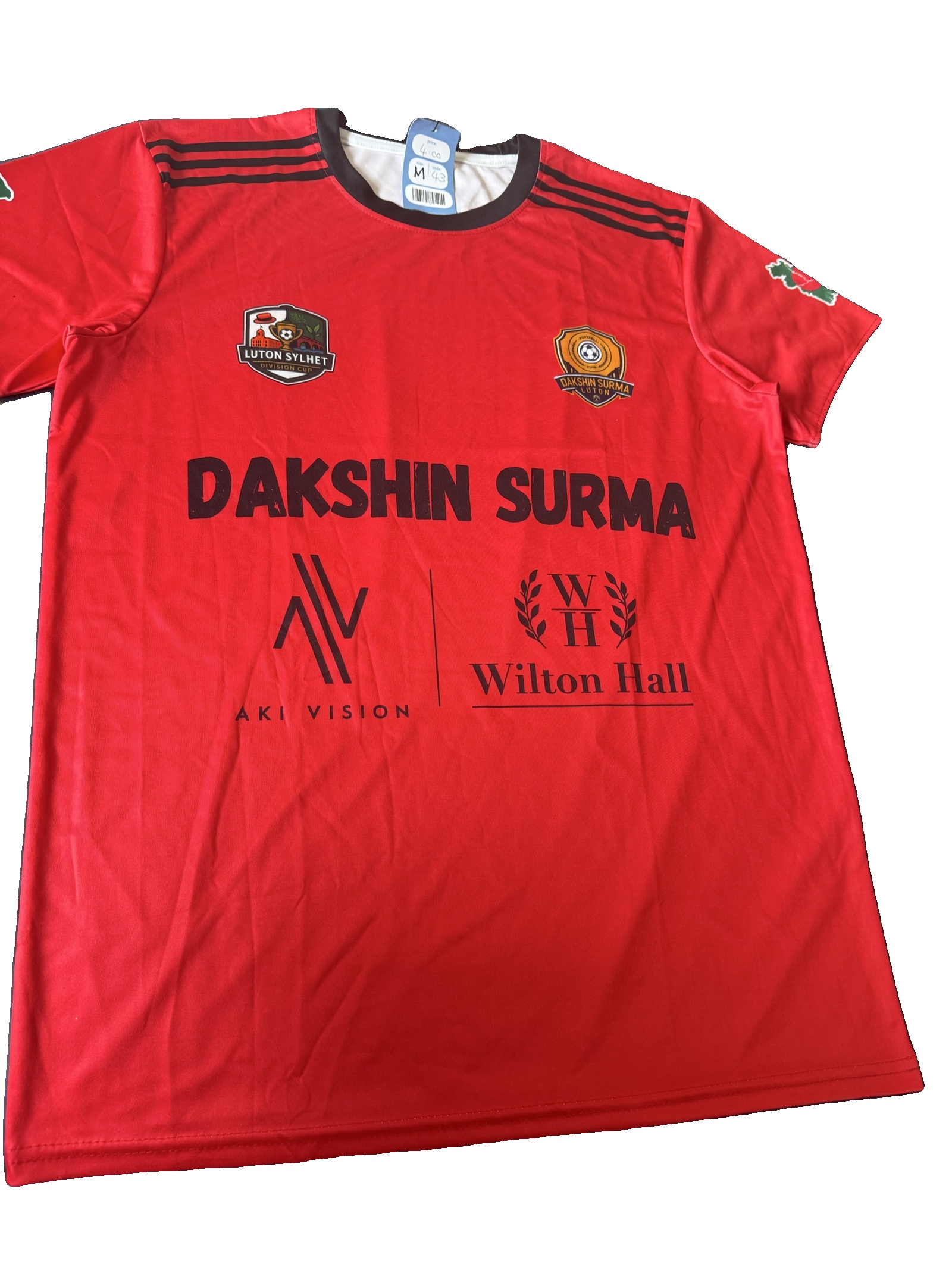 Luton Sylhet Dakshin Surma Red Football Jersey Medium