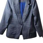 Oliver Black Blue Checkered Blazer UK 12