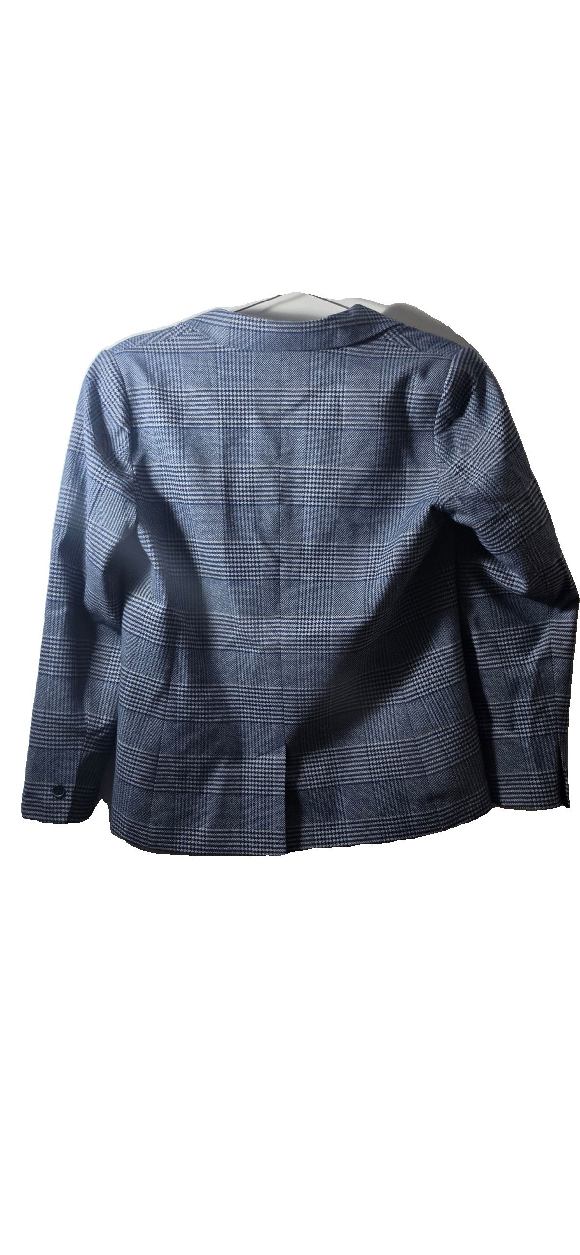 Oliver Black Blue Checkered Blazer UK 12 image 3