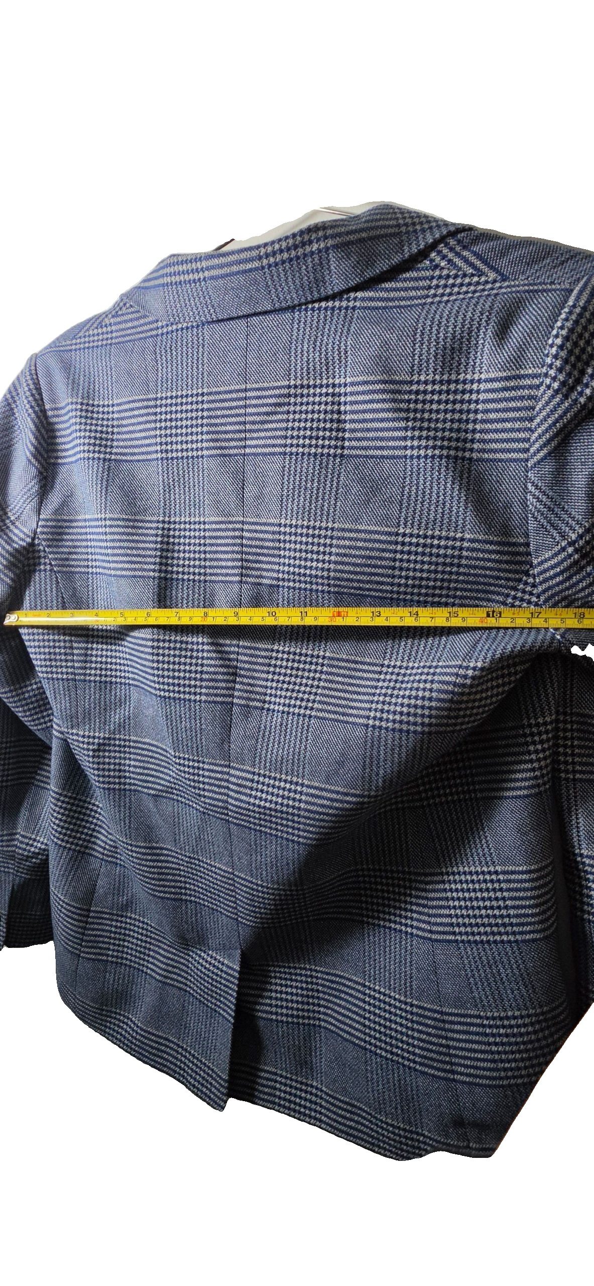Oliver Black Blue Checkered Blazer UK 12 image 4