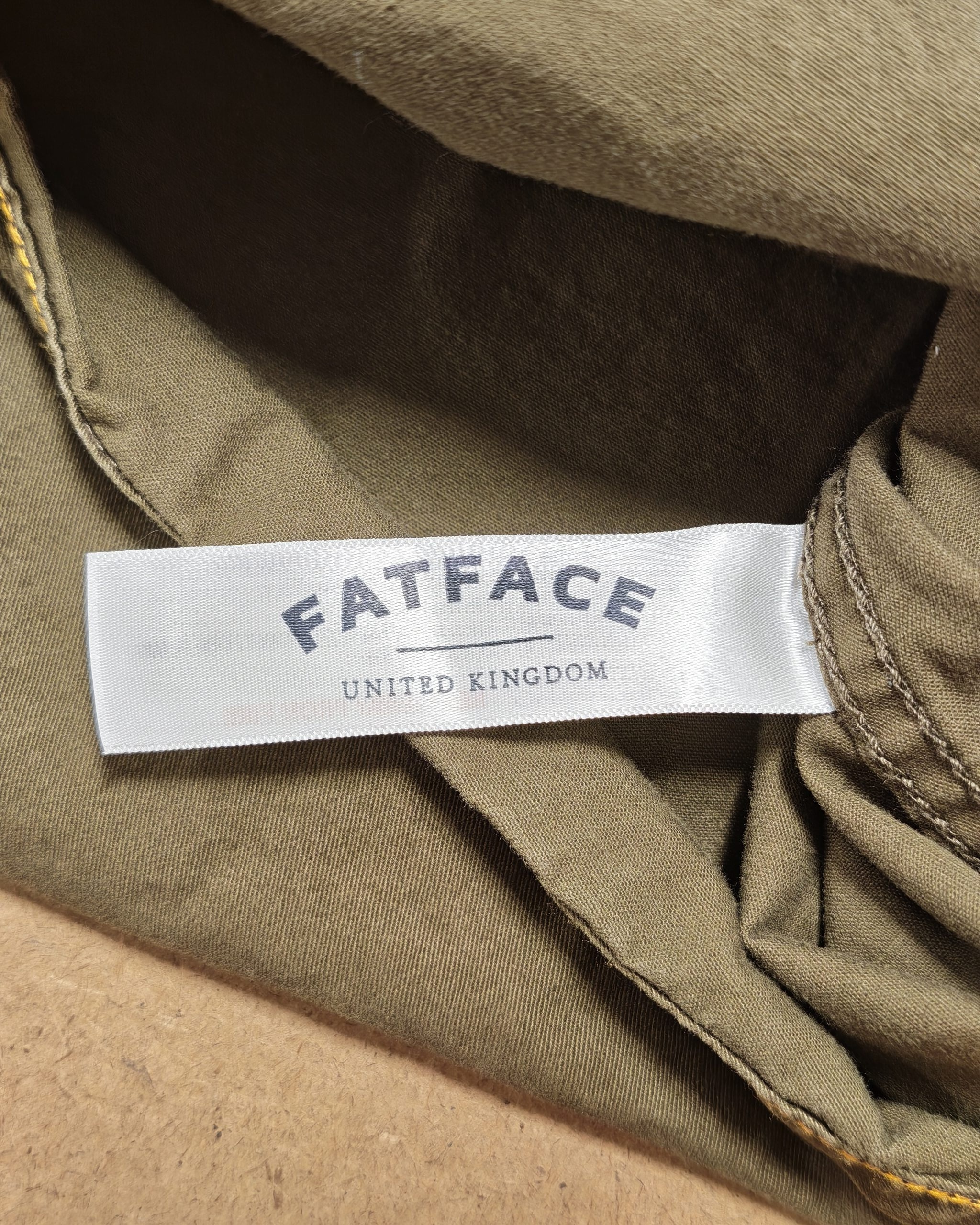 Fat Face Olive Green Shirt Jacket Medium Cotton image 8