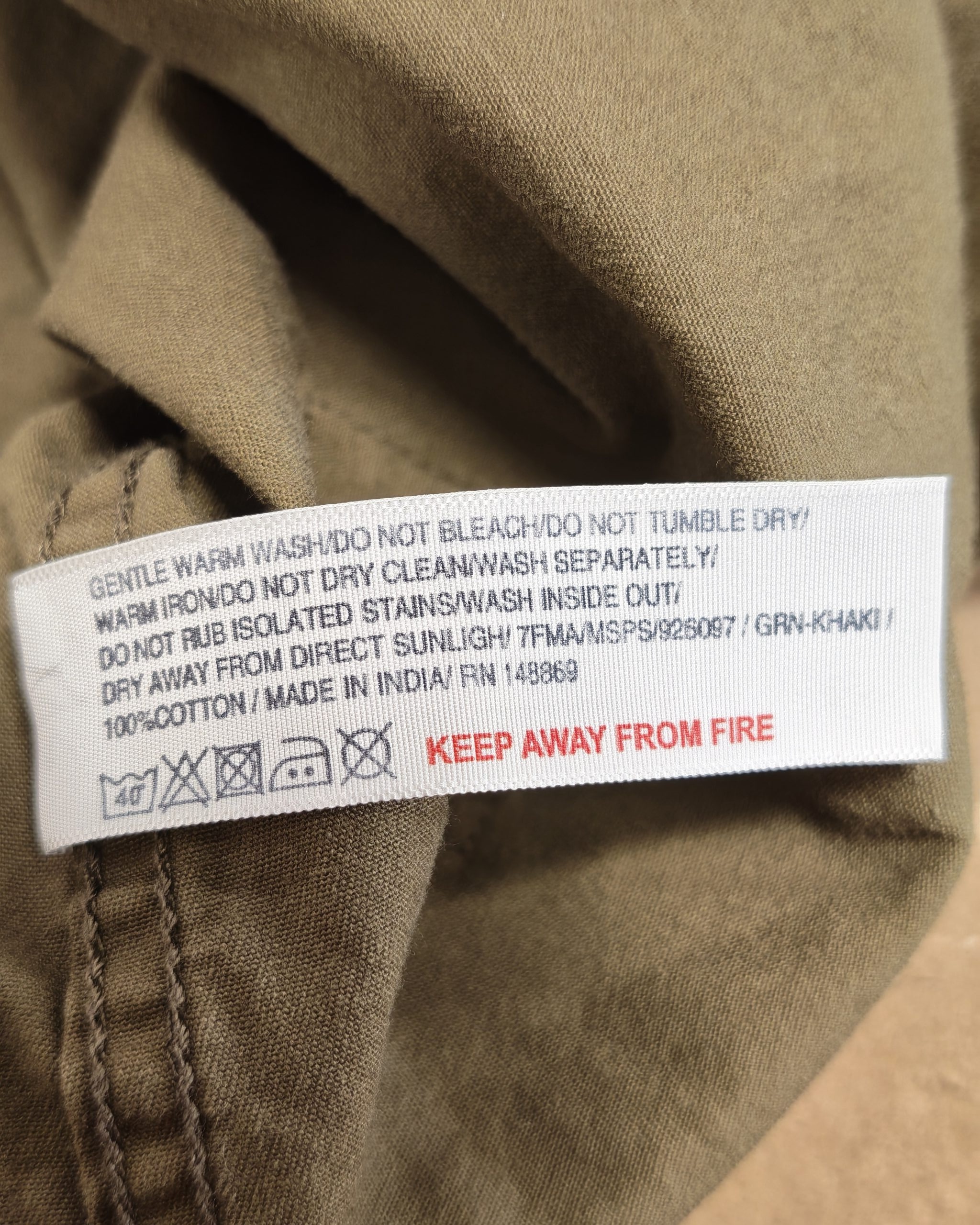 Fat Face Olive Green Shirt Jacket Medium Cotton image 9