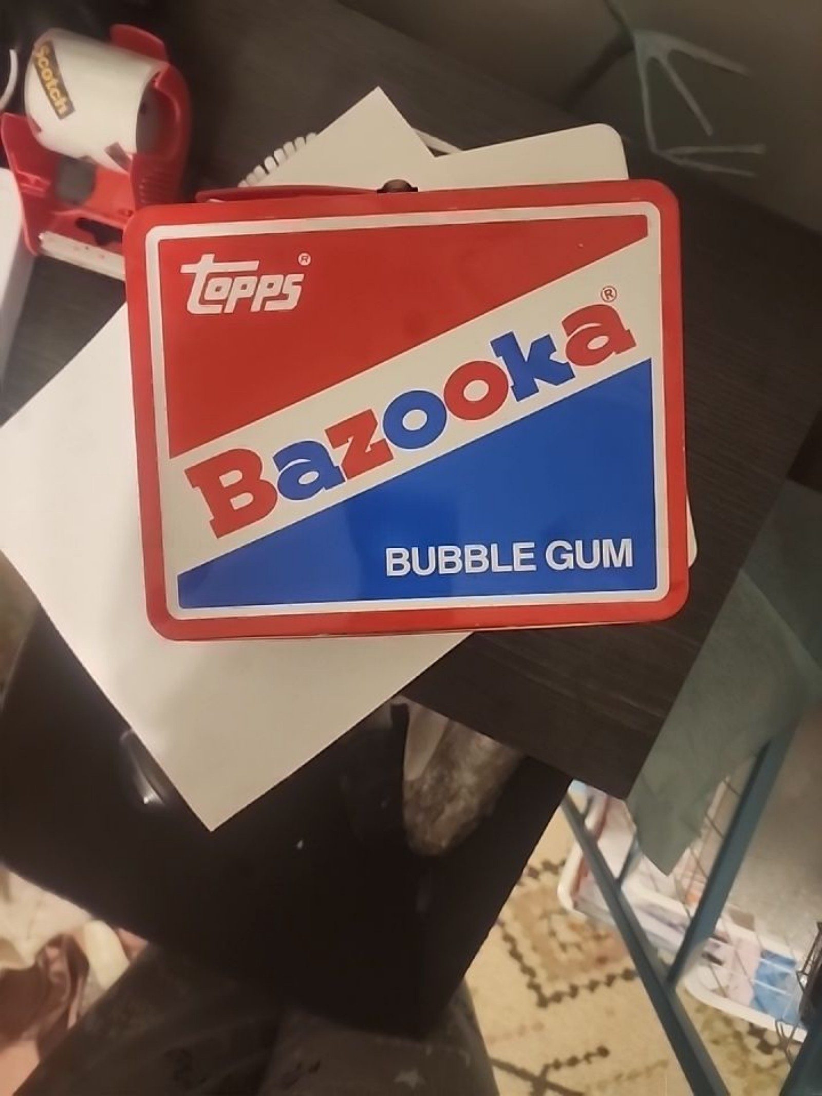 Topps Bazooka Red, White & Blue Bubble Gum Tin