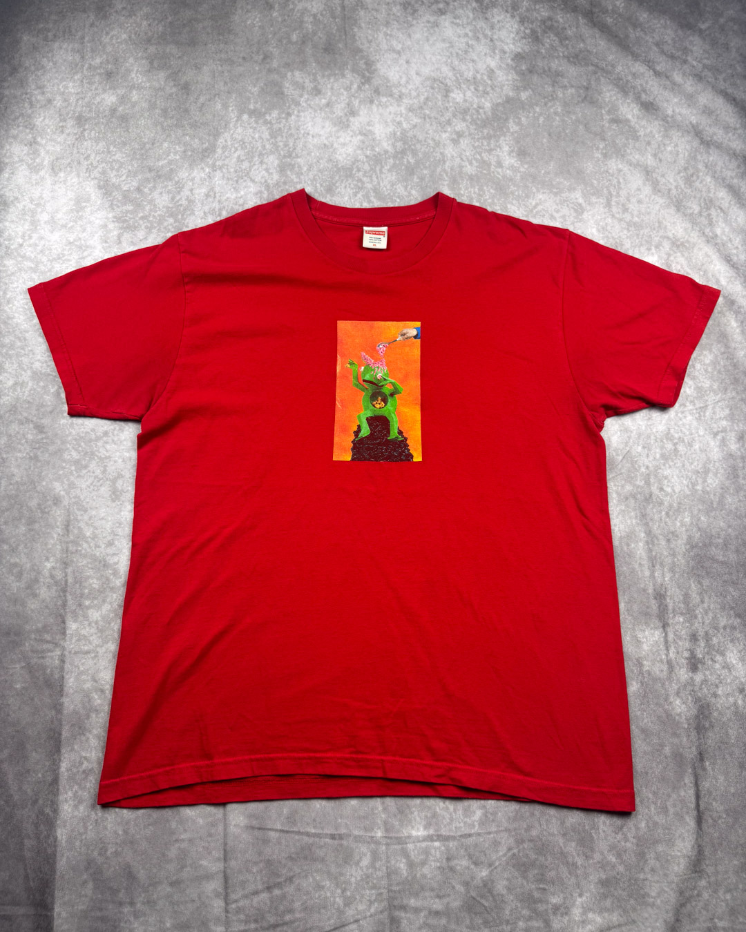 Supreme New York Mike Kelly Red Graphic Print T-Shirt - XL
