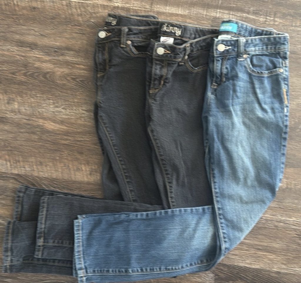 Levi's Black & Blue Denim Skinny Jeans Girls Size 12