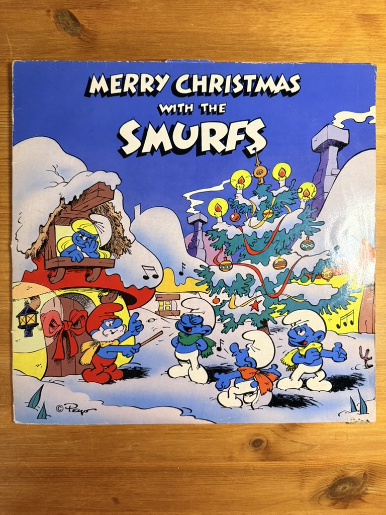Merry Christmas With The Smurfs Vinyl LP Record 1983 VG+