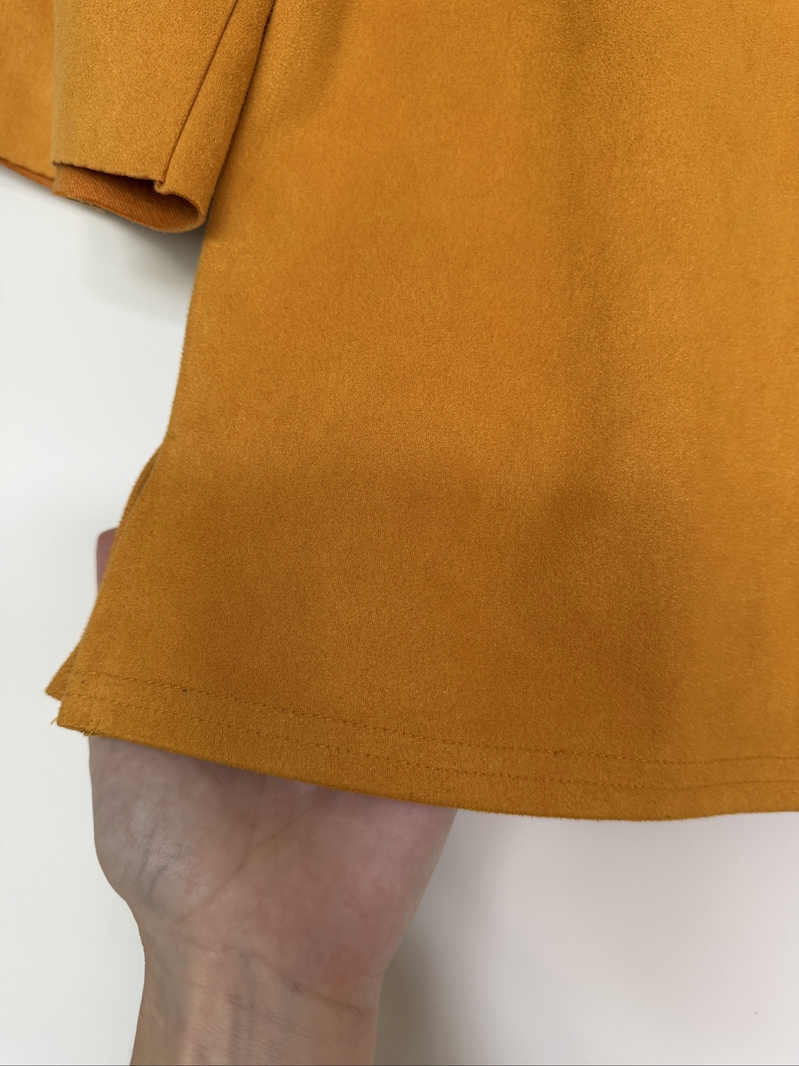 Costes Mustard Yellow Flared Sleeve Top XS Soft Fabric image 5