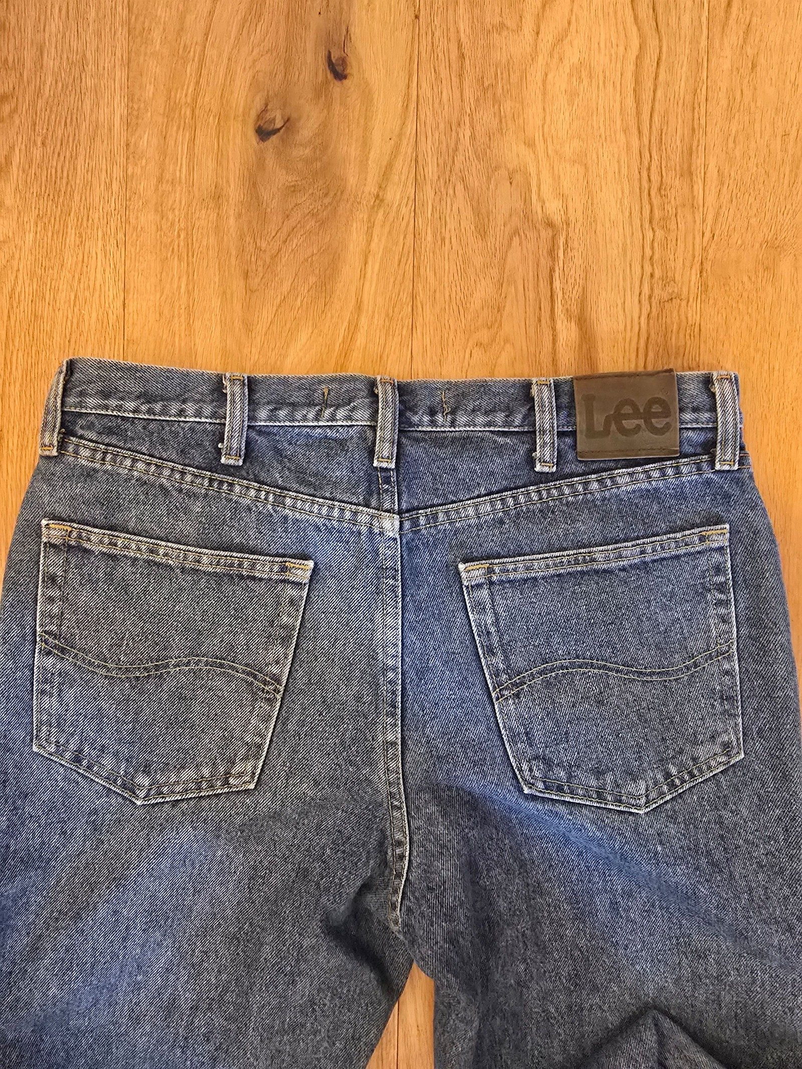 Lee Blue Denim Regular Fit Jeans 34x34 Classic Cotton image 3