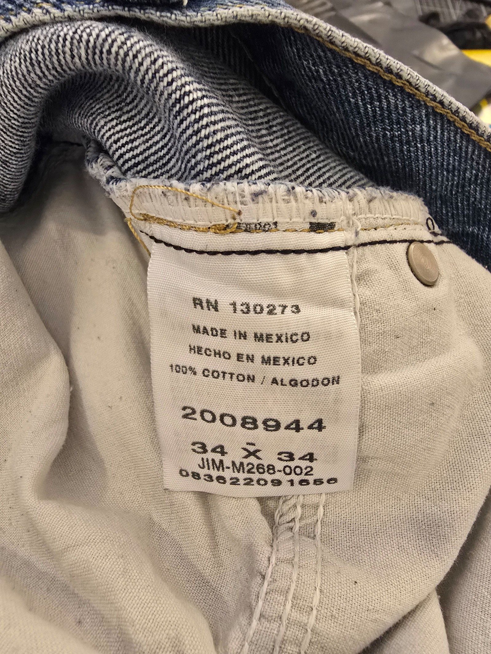Lee Blue Denim Regular Fit Jeans 34x34 Classic Cotton image 4