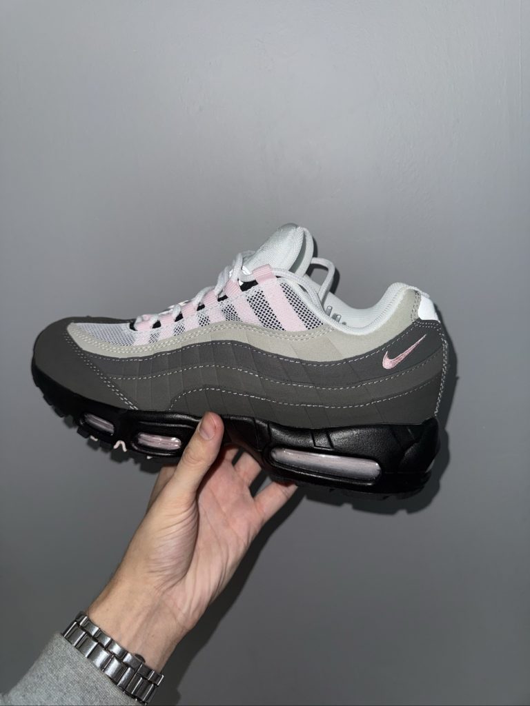 Nike Pink Foam & Grey Air Max 95 Trainers UK 8.5