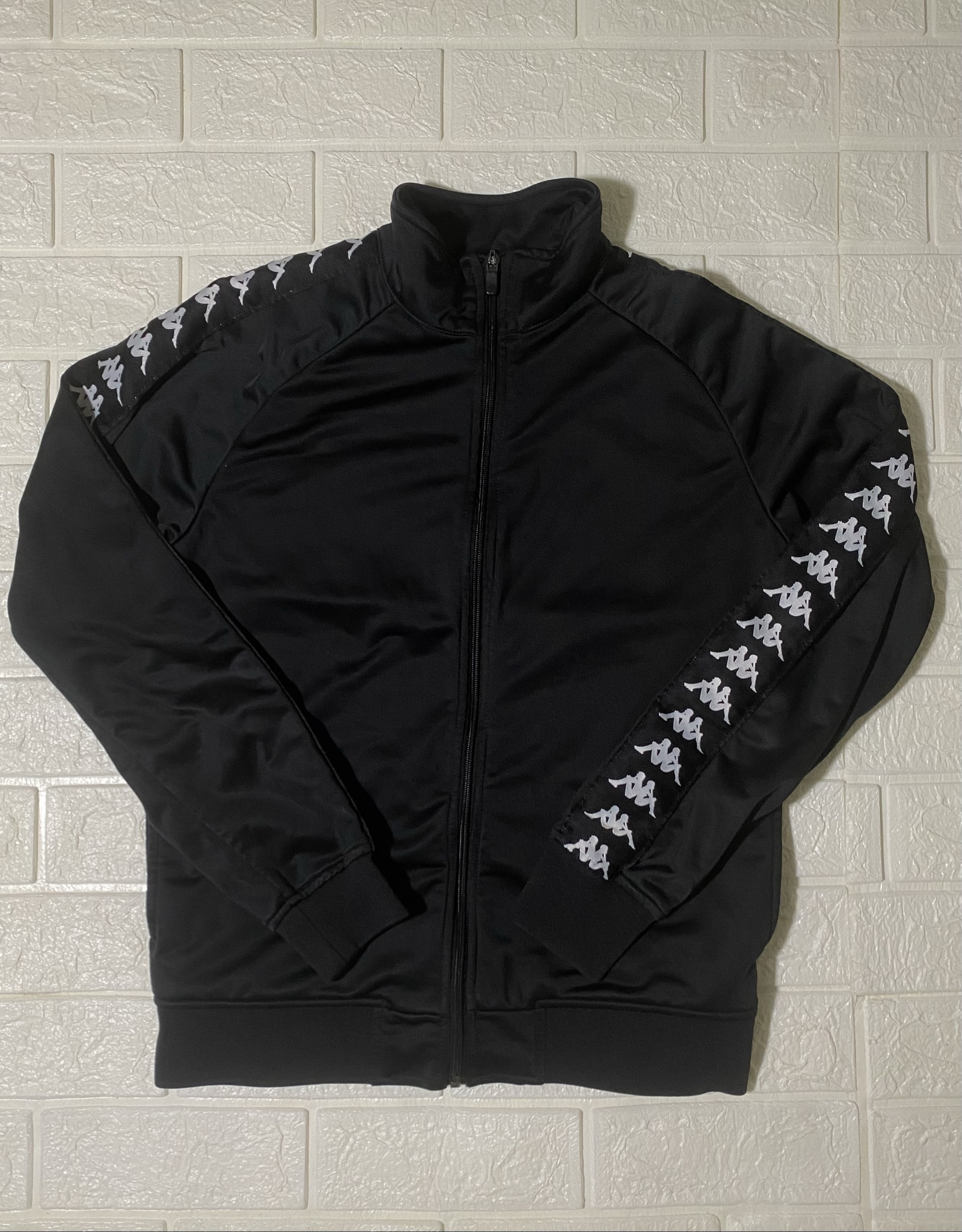 Kappa Black Track Jacket Polyester Full Zip