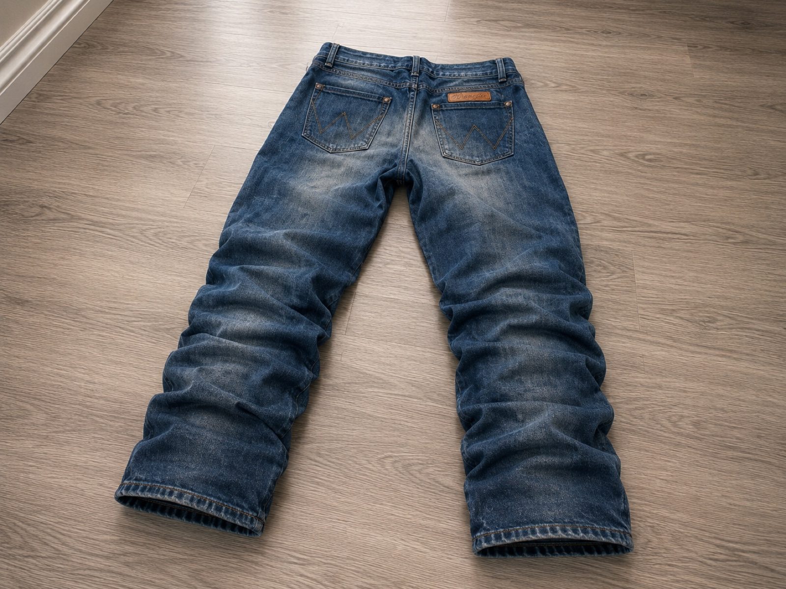 Wrangler Blue Denim Jeans W36 Men's Relaxed Fit