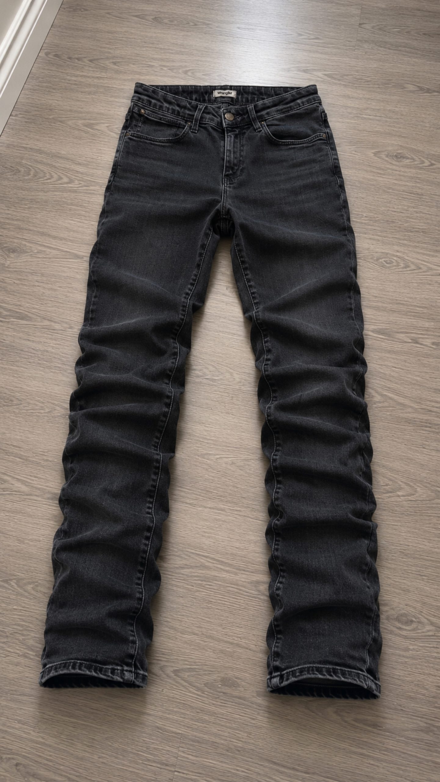 Wrangler Black Denim Slim Fit Jeans 32 Waist Men