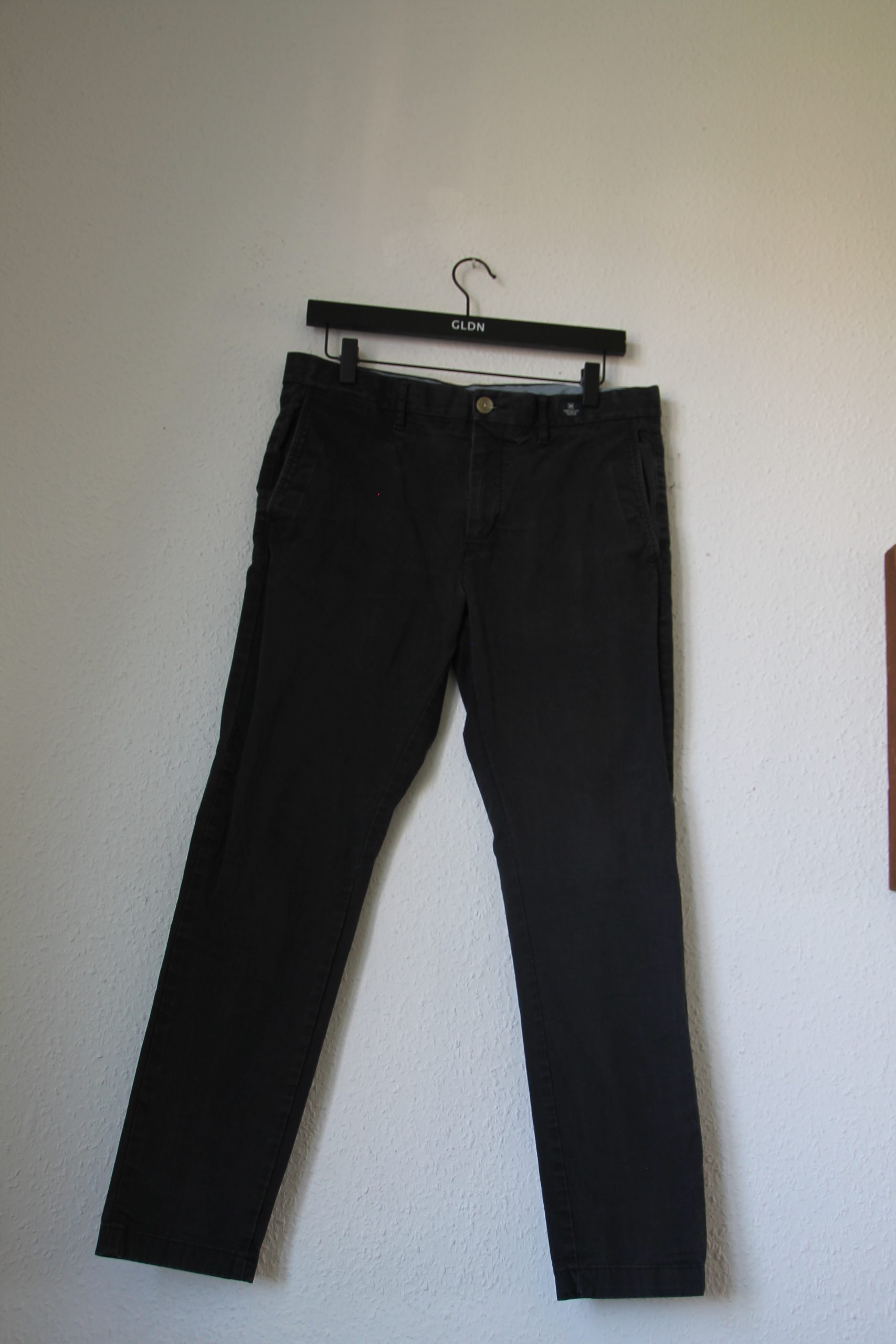 Tommy Hilfiger Black Casual Trousers Size 30 Slim Fit 2728