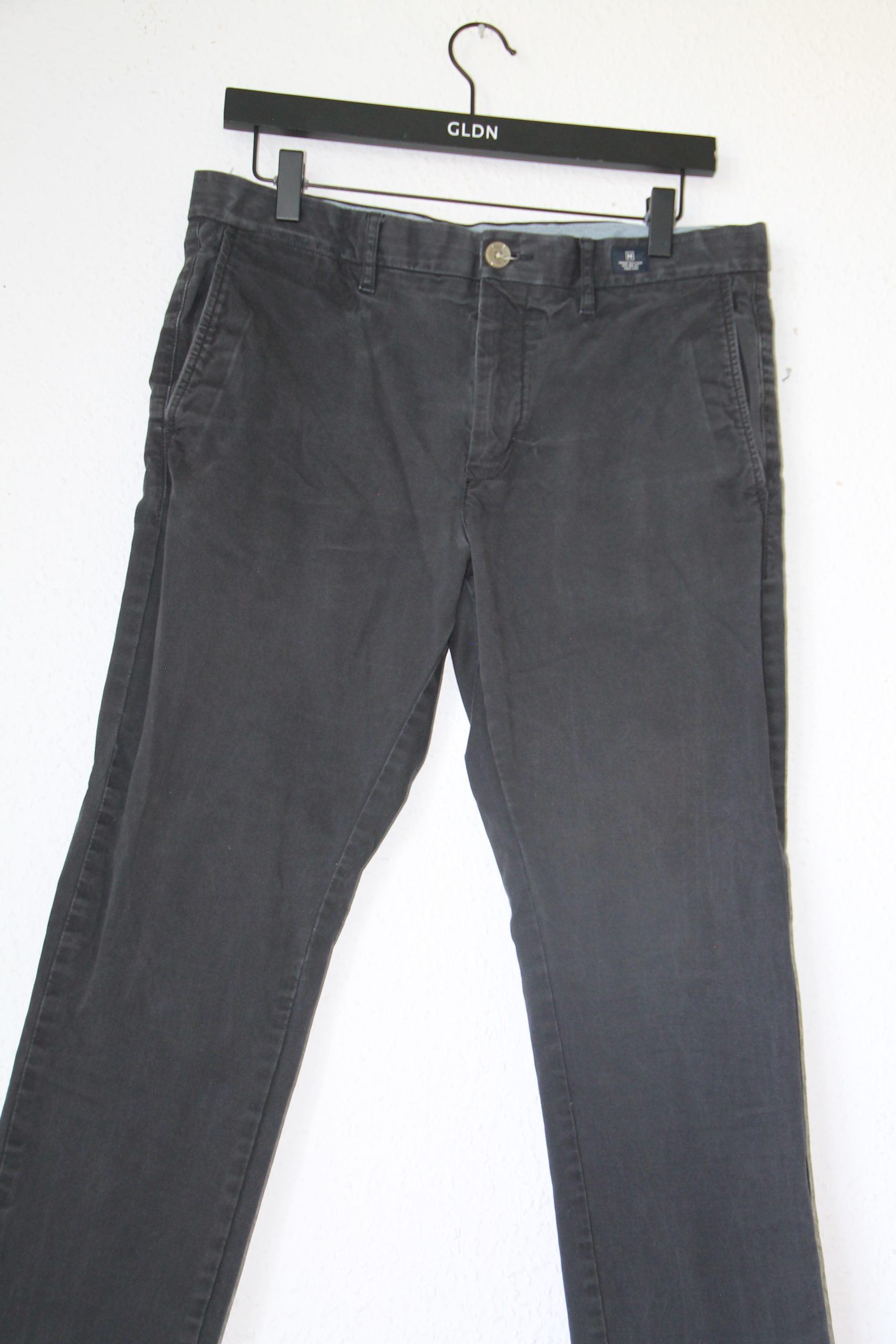 Tommy Hilfiger Black Casual Trousers Size 30 Slim Fit 2728 image 6