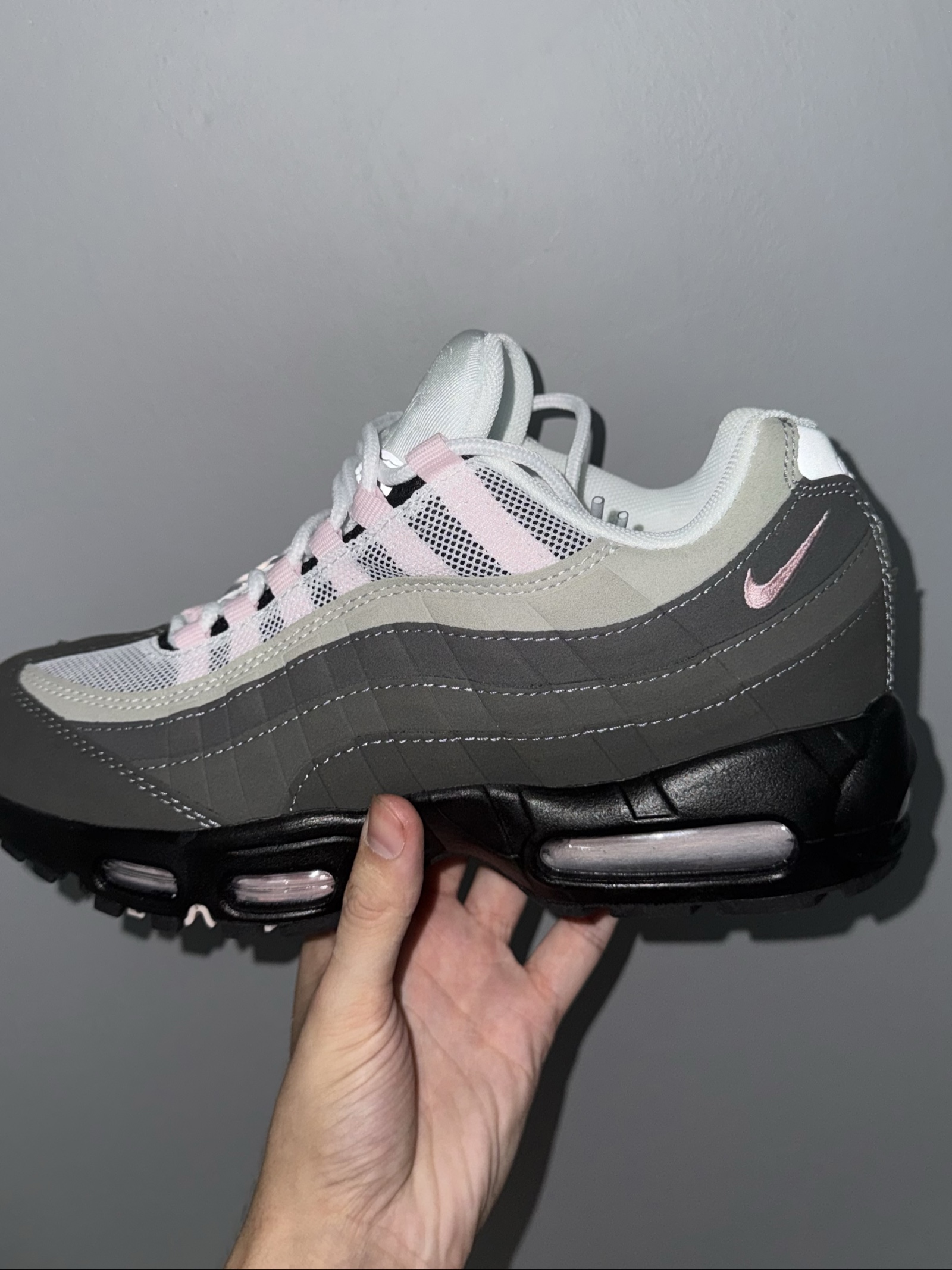 Nike Pink Foam Air Max 95 Sneakers UK 9