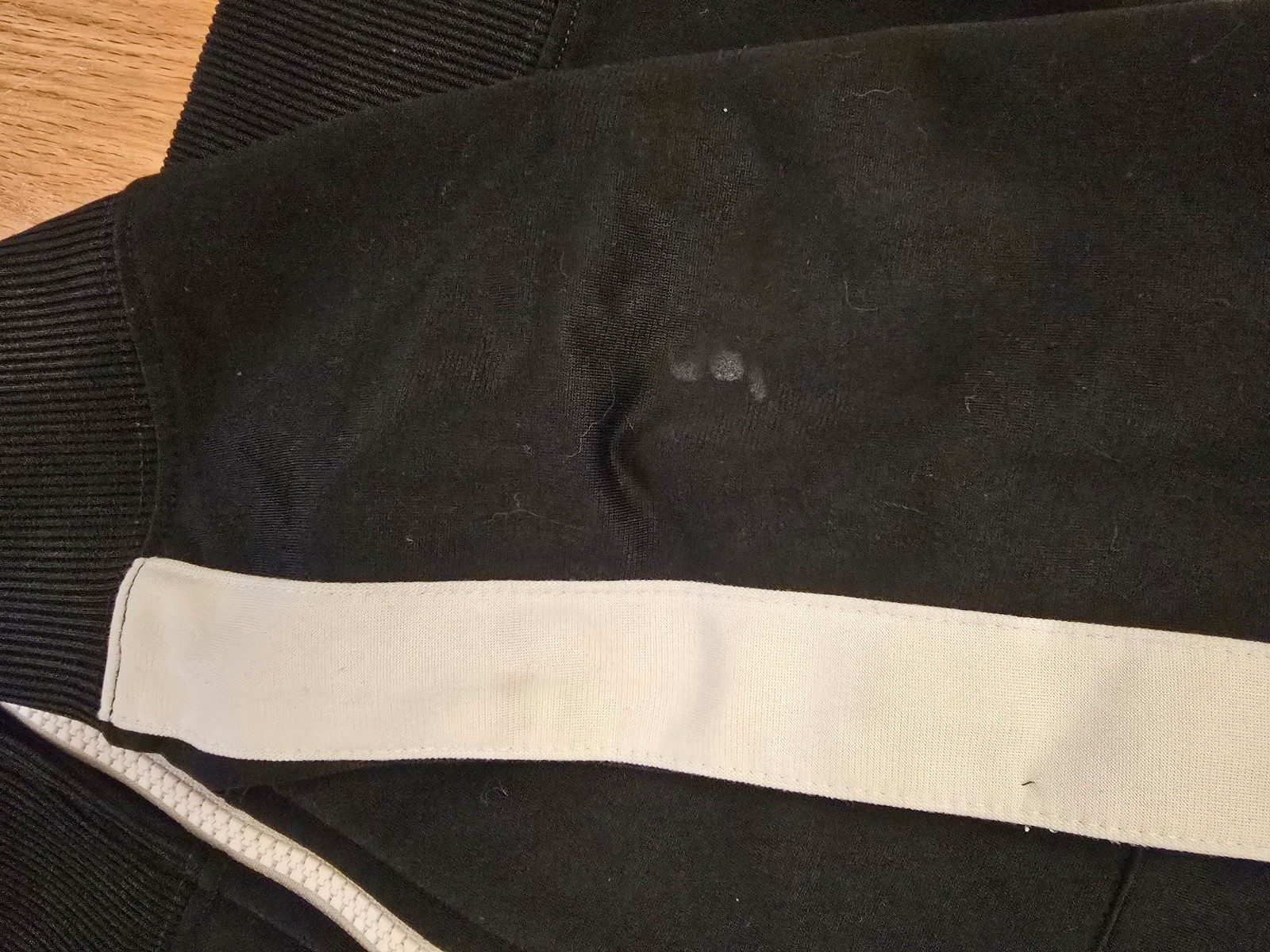 Nike Black & White Zip-Up Jacket Large Polyester image 2