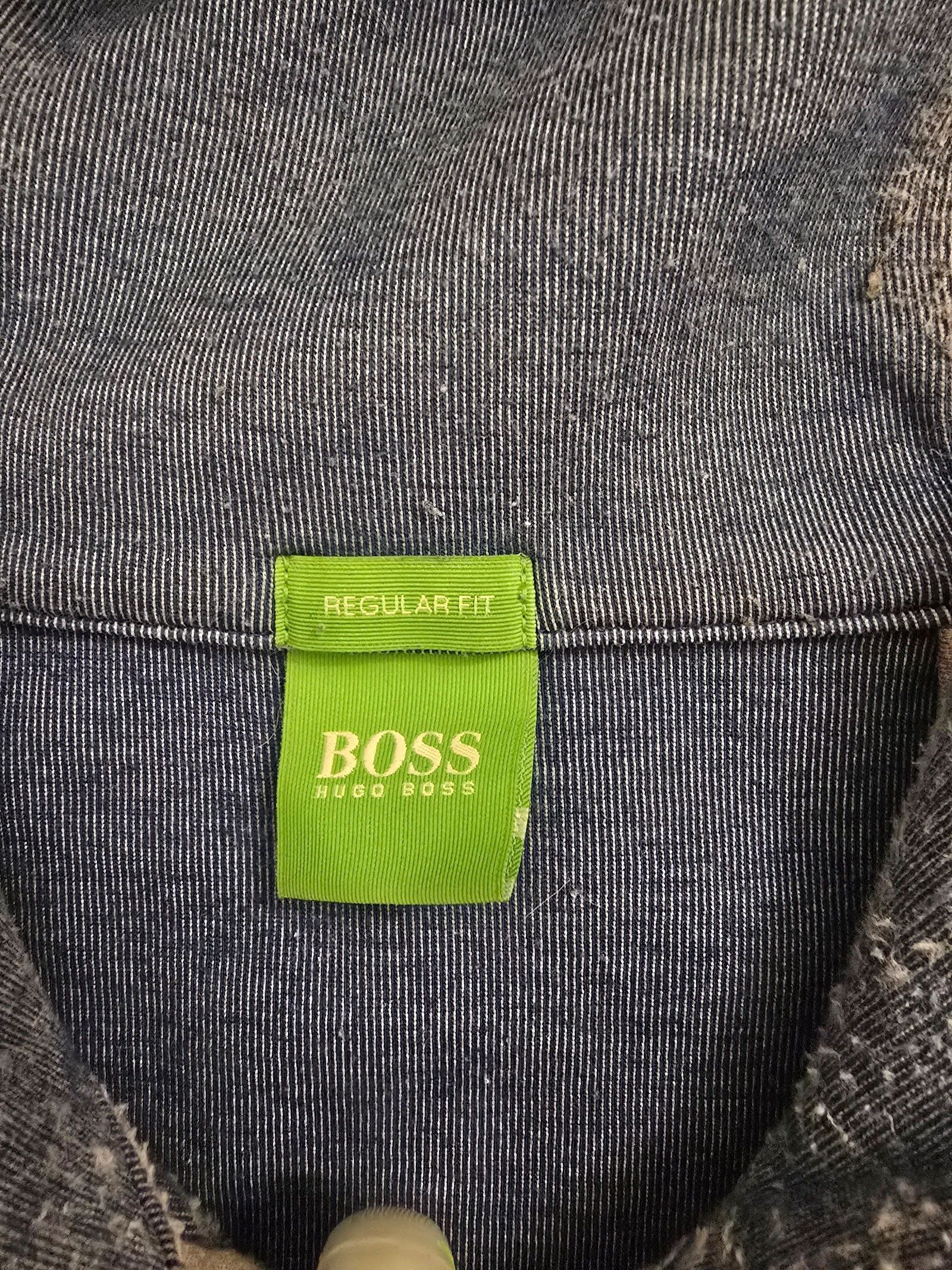 Hugo Boss Grey Regular Fit Hoodie Large with Zipped Pockets image 4