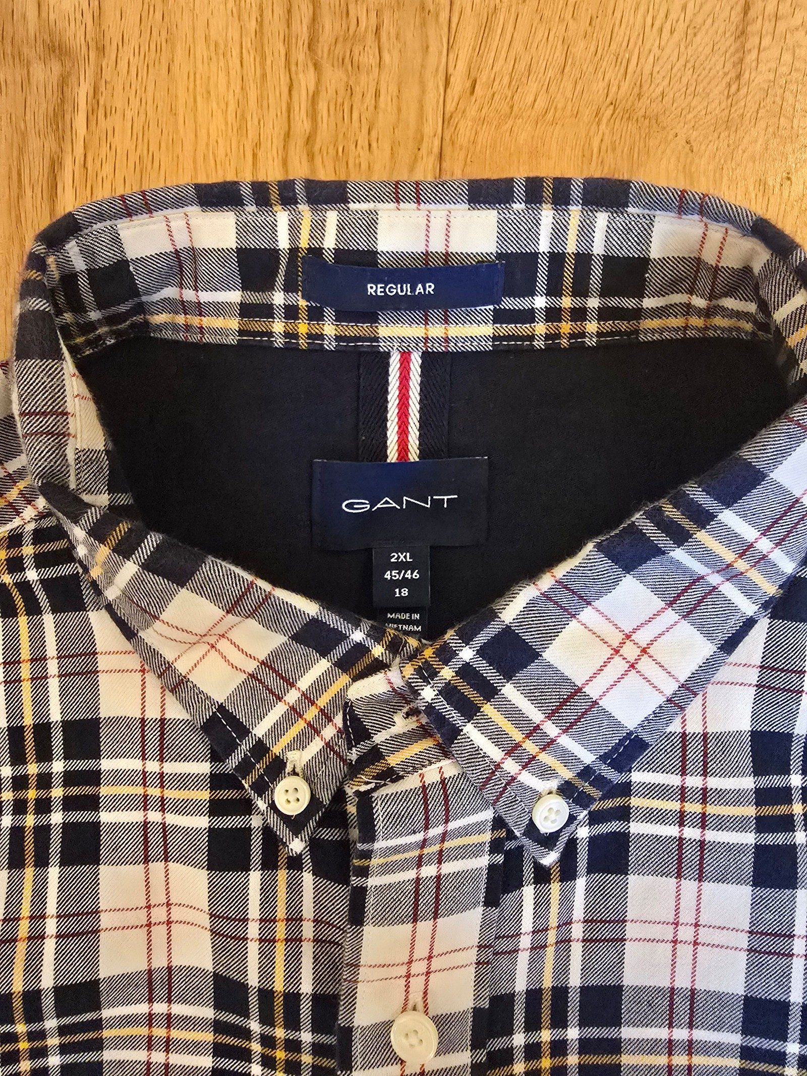 GANT Multi-Colour Checked Shirt 2XL Regular Fit image 3
