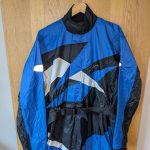 Spada Blue & Black Motorcycle Suit size S with Belt & Reflectors