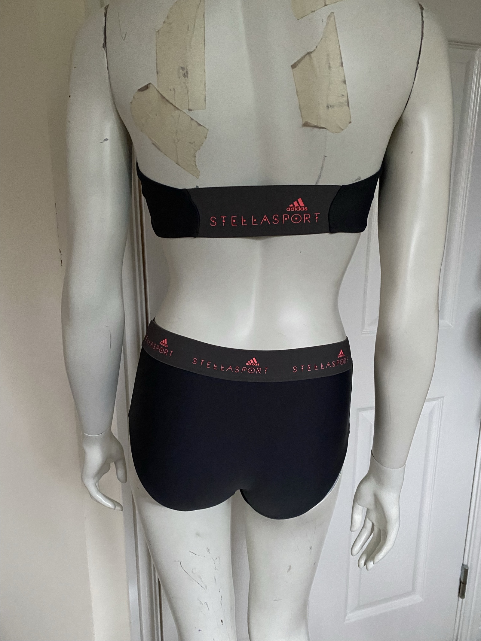 Adidas x Stella McCartney Grey & Pink Stellasport Bandeau Bikini Set - Size S (8-10) image 3