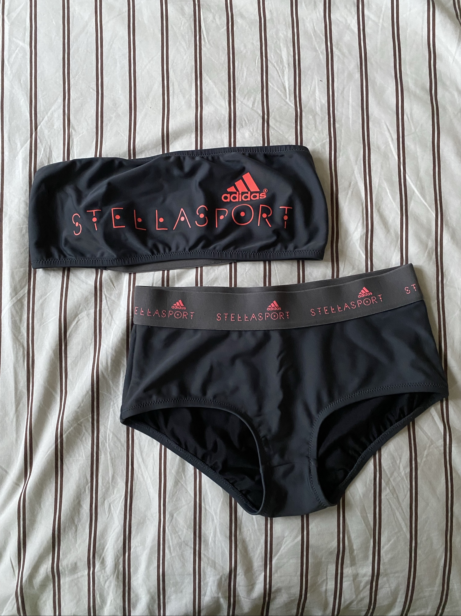 Adidas x Stella McCartney Grey & Pink Stellasport Bandeau Bikini Set - Size S (8-10) image 6