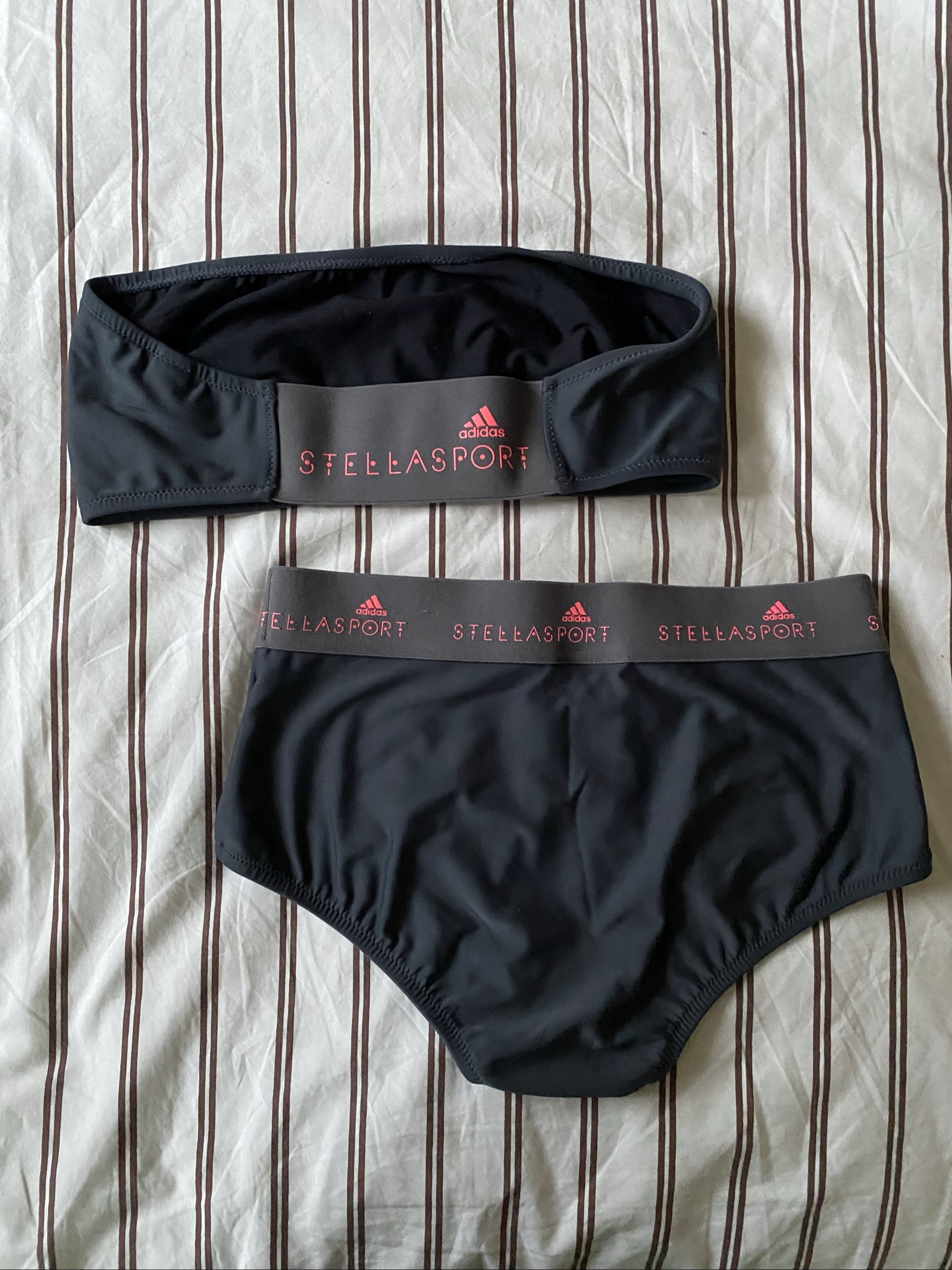 Adidas x Stella McCartney Grey & Pink Stellasport Bandeau Bikini Set - Size S (8-10) image 7