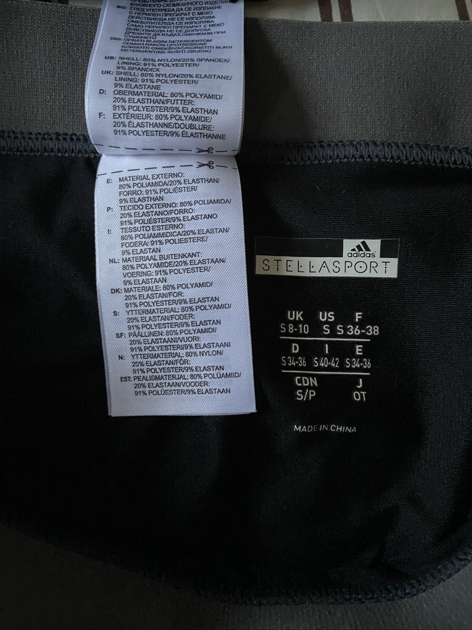 Adidas x Stella McCartney Grey & Pink Stellasport Bandeau Bikini Set - Size S (8-10) image 9