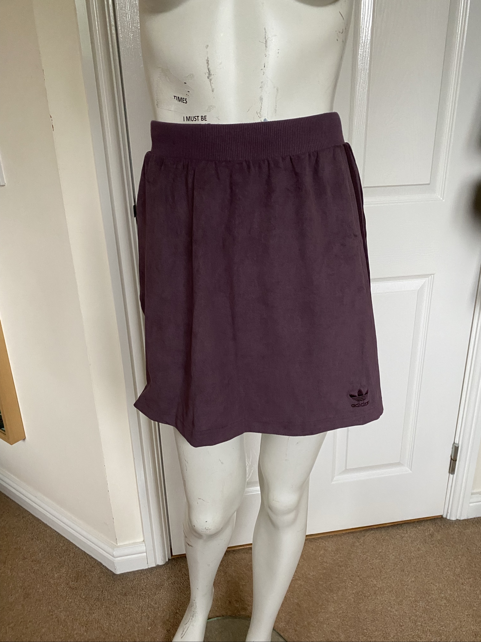 Adidas Originals Purple Suede Skirt - UK Size 8