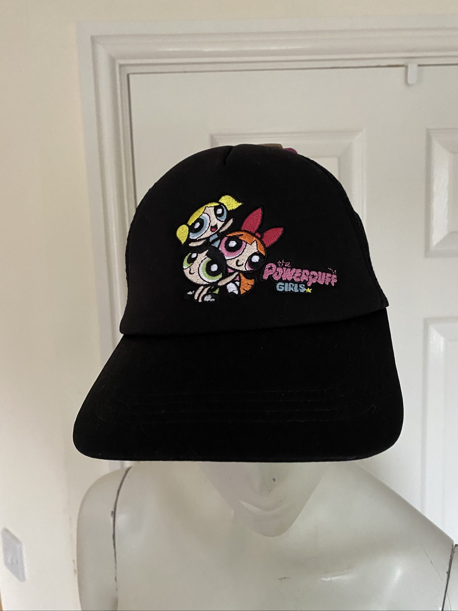 Powerpuff Girls Black Mesh Cap - One Size, BNWT image 2