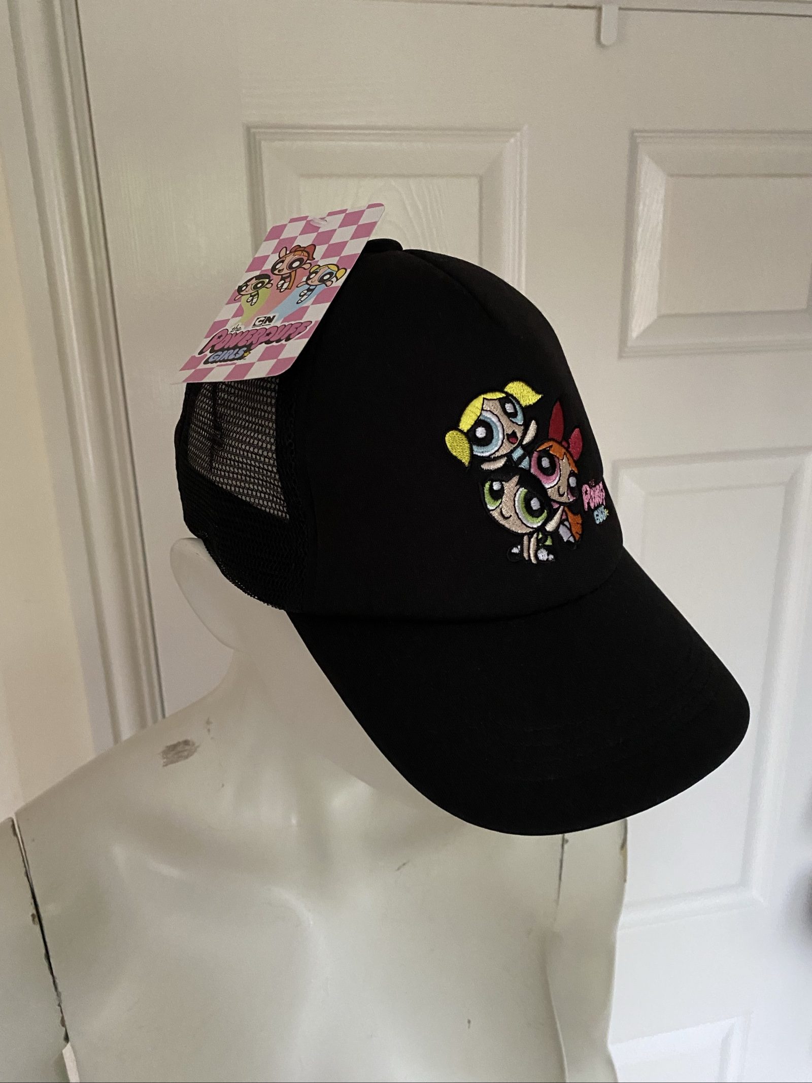 Powerpuff Girls Black Mesh Cap - One Size, BNWT image 6