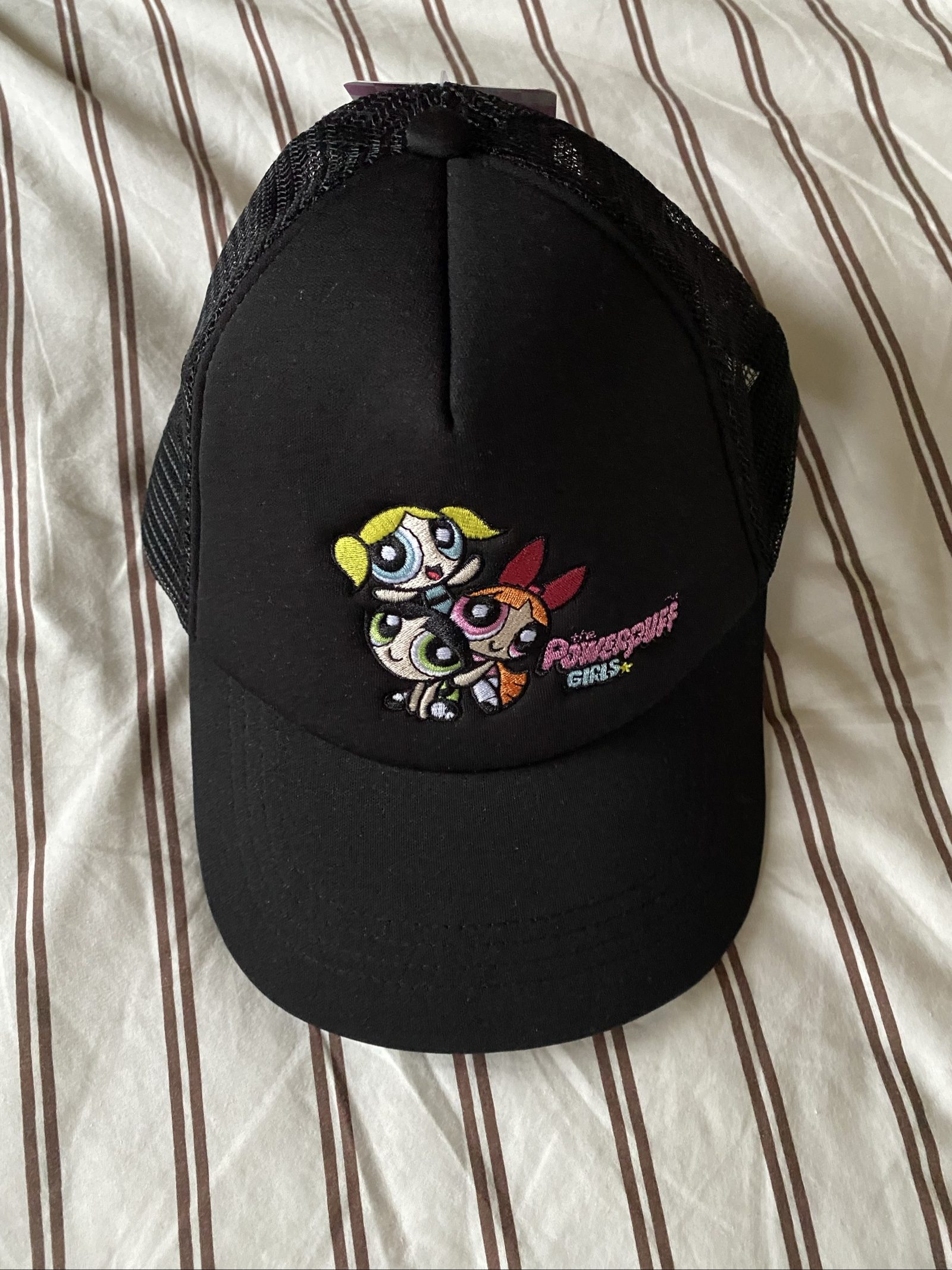 Powerpuff Girls Black Mesh Cap - One Size, BNWT image 7