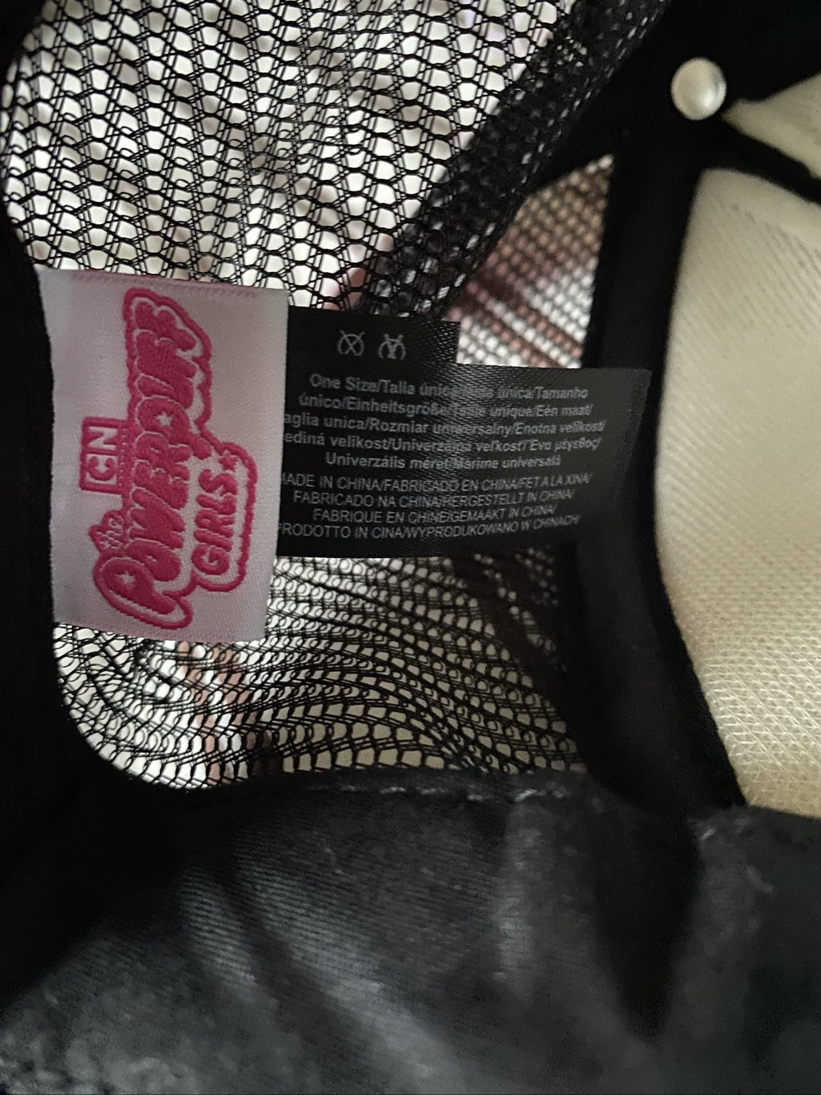 Powerpuff Girls Black Mesh Cap - One Size, BNWT image 9