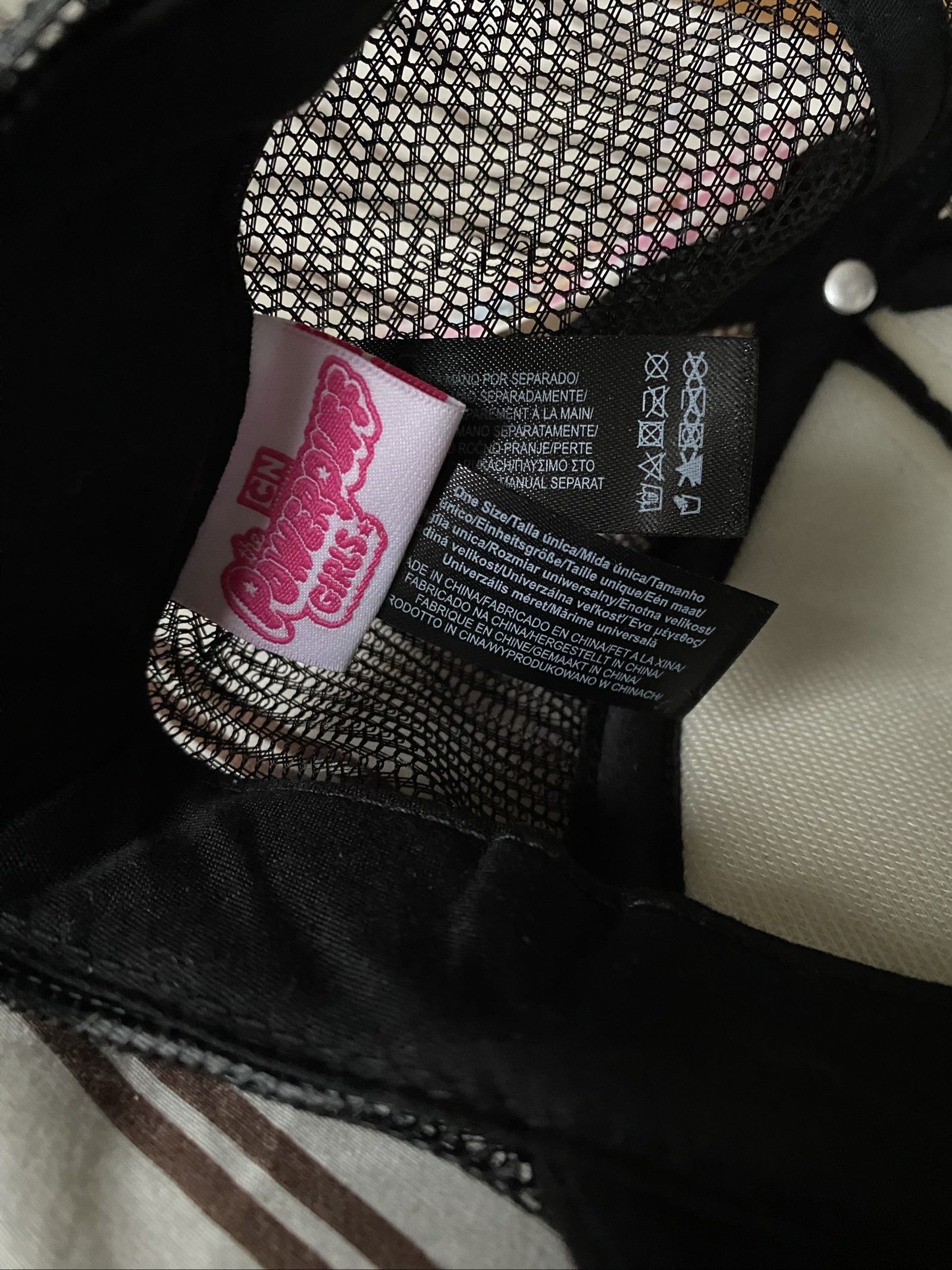 Powerpuff Girls Black Mesh Cap - One Size, BNWT image 10