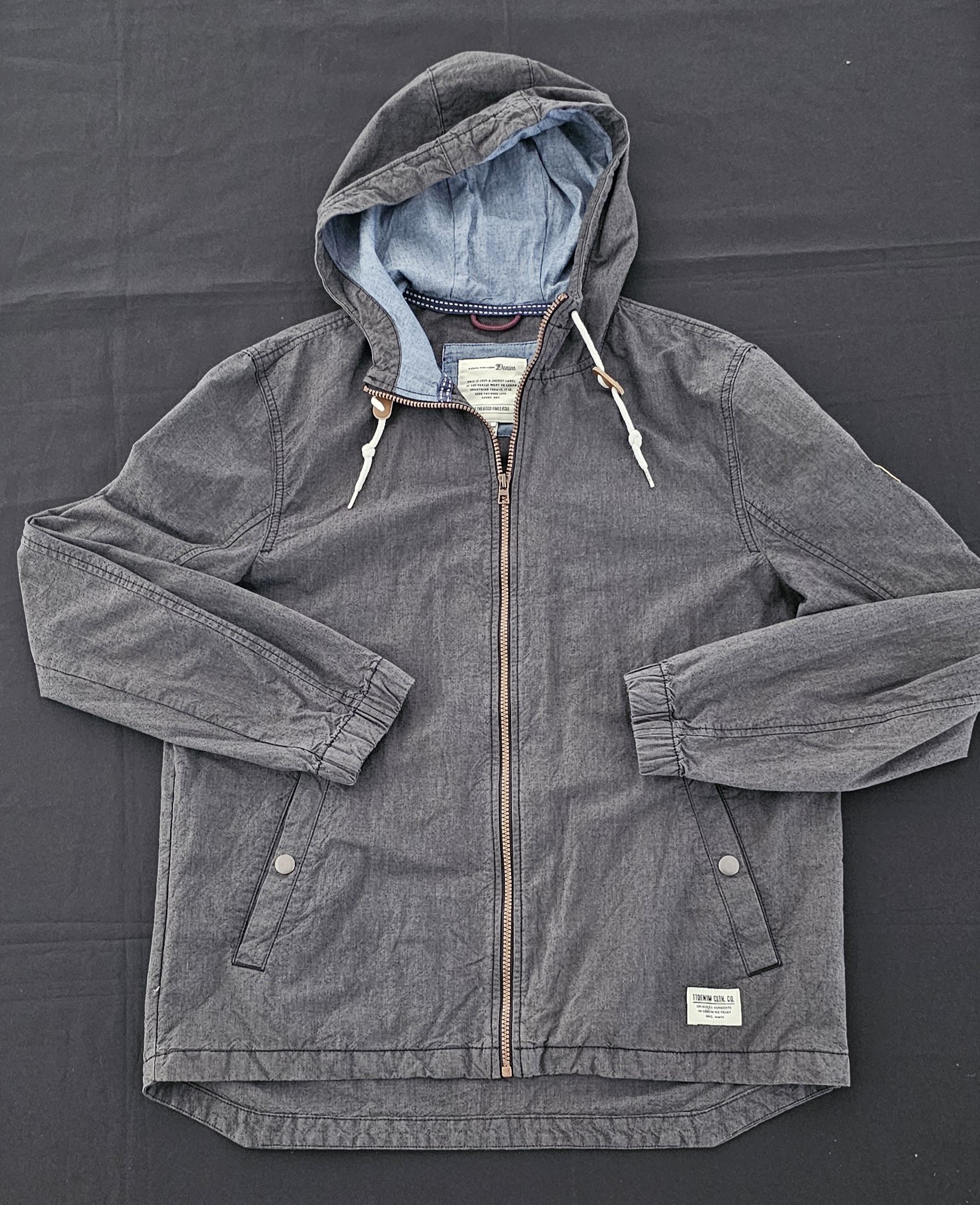 Tom Tailor Denim Grey Hooded Jacket XL image 2