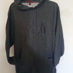 The North Face Drew Peak Hoodie Embroidered Logo Mens Grey Size S