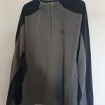 The North Face Grey & Black TKA 100 Men's Fleece Jacket Large