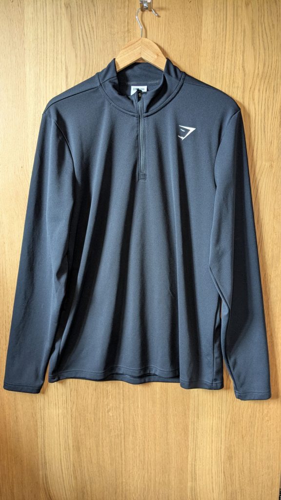 Gymshark Black 1/4 Zip Sweatshirt XL Men's Activewear
