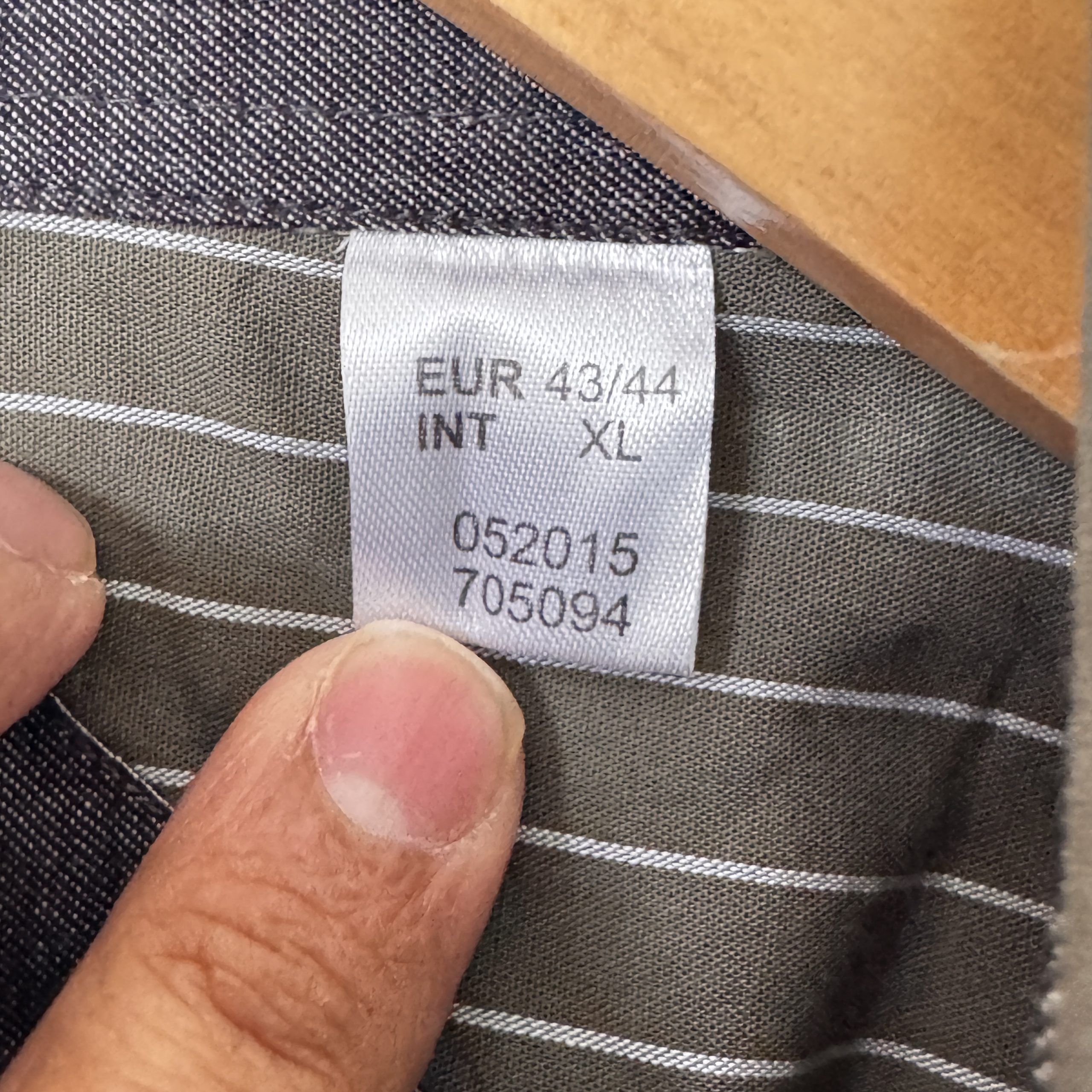 Jan Vanderstorm Olive & White Striped Casual Shirt XL 2805 image 5