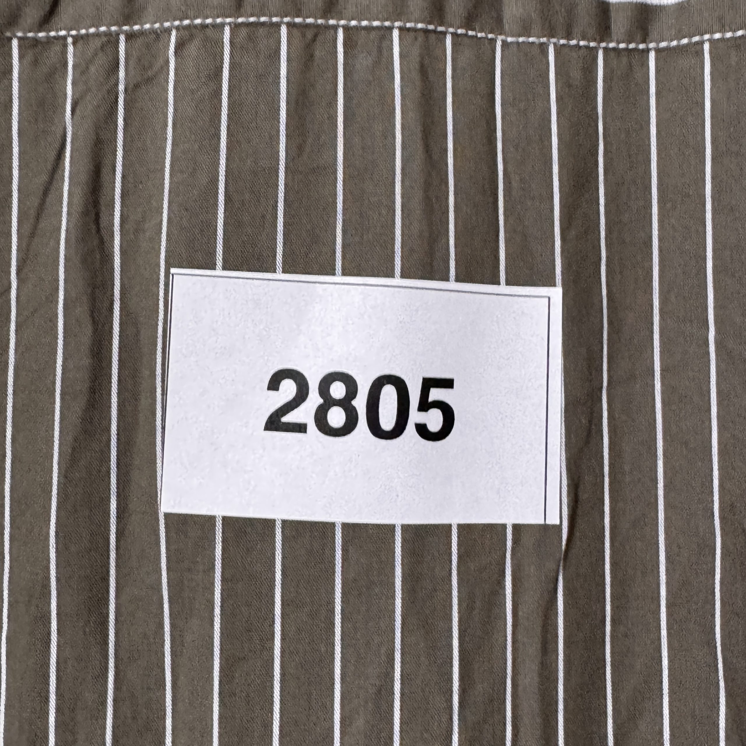 Jan Vanderstorm Olive & White Striped Casual Shirt XL 2805 image 8