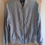 PAIGE Grey Bomber Jacket Small Cotton Blend