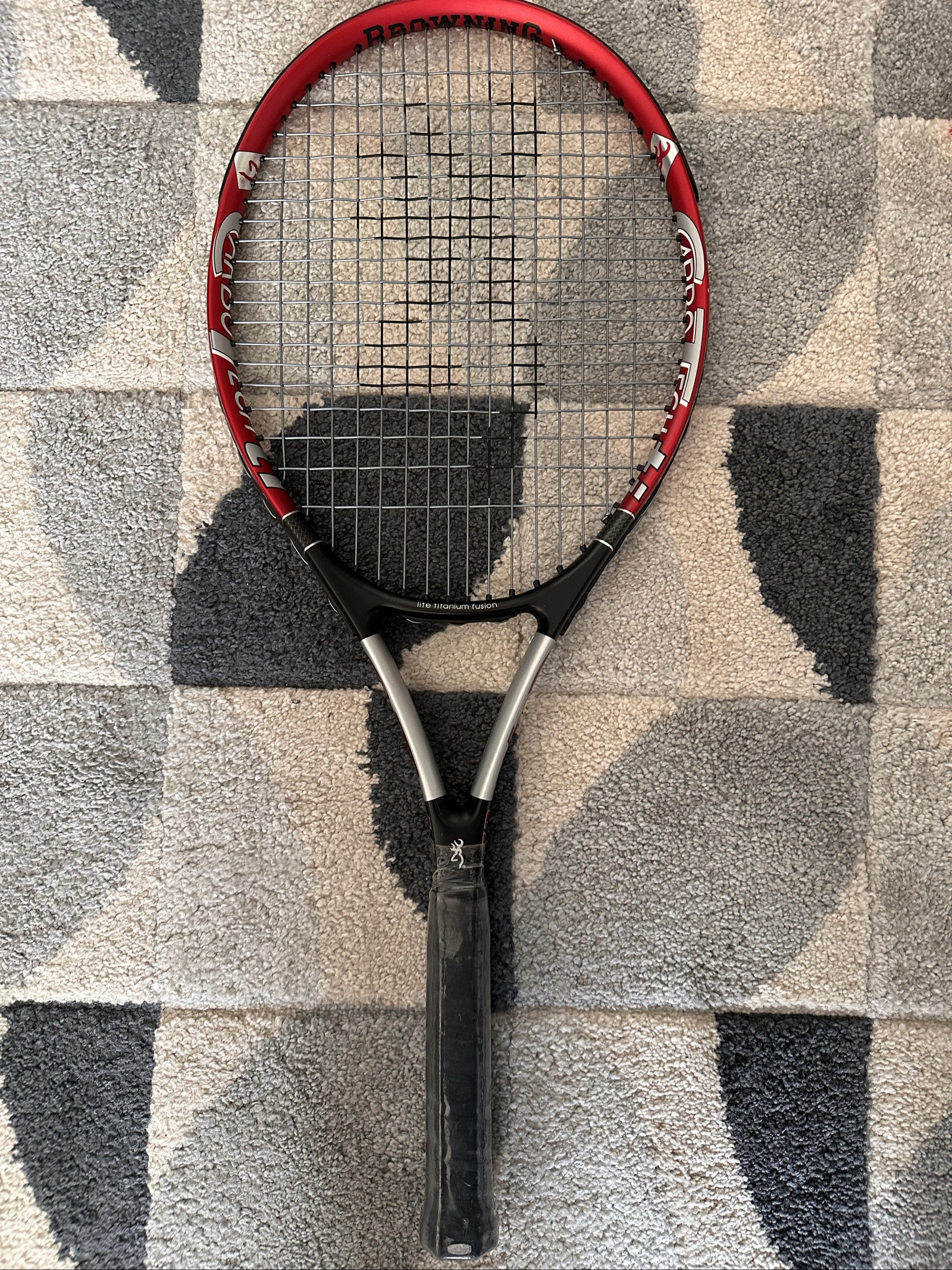 Browning Red & Black Carbo Tech Ti Tennis Racket