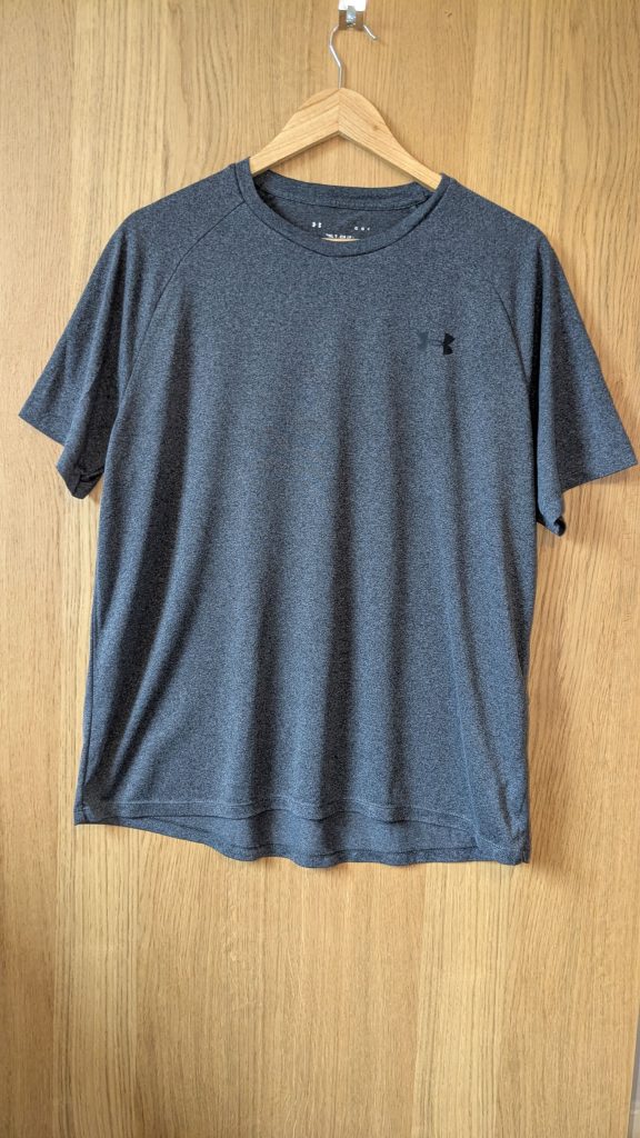 Under Armour Grey Tech T-Shirt Large Moisture Wicking