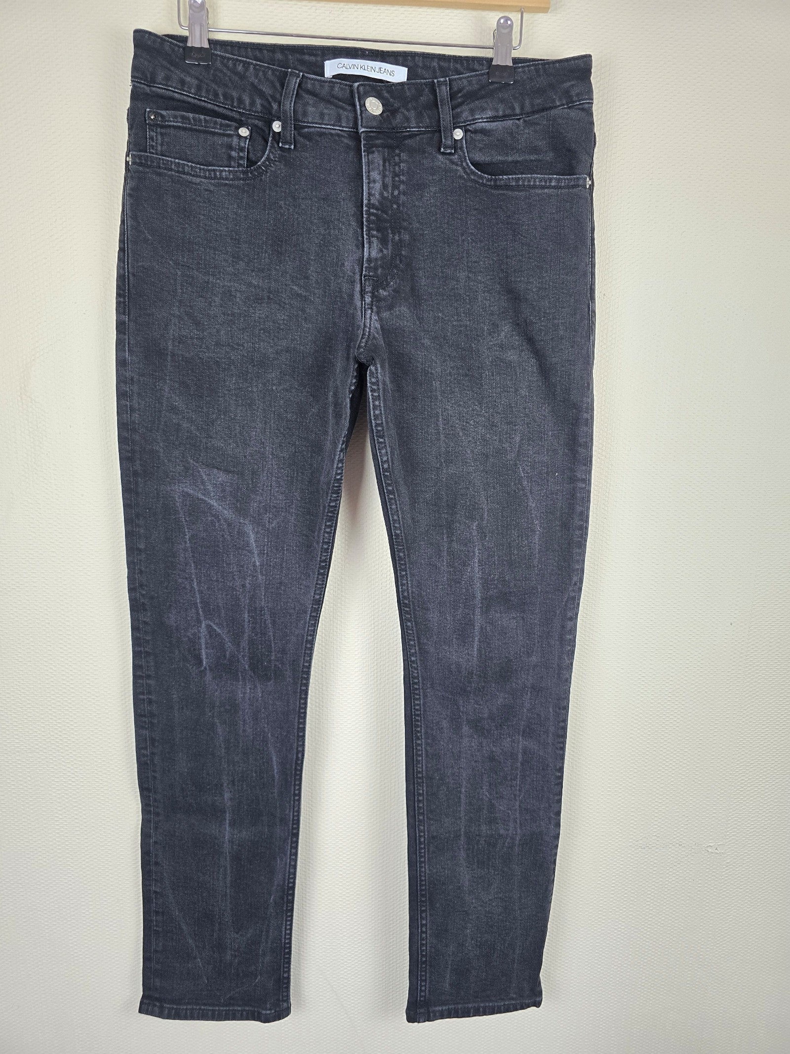Calvin Klein Black Wash Skinny Jeans W32 L30
