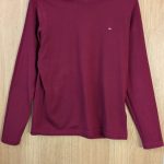 Tommy Hilfiger Burgundy Long Sleeve Crew Neck Shirt M