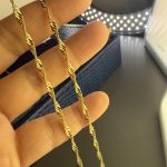 14ct gold plated Gold Tone Rope Chain Necklace 23 Inch