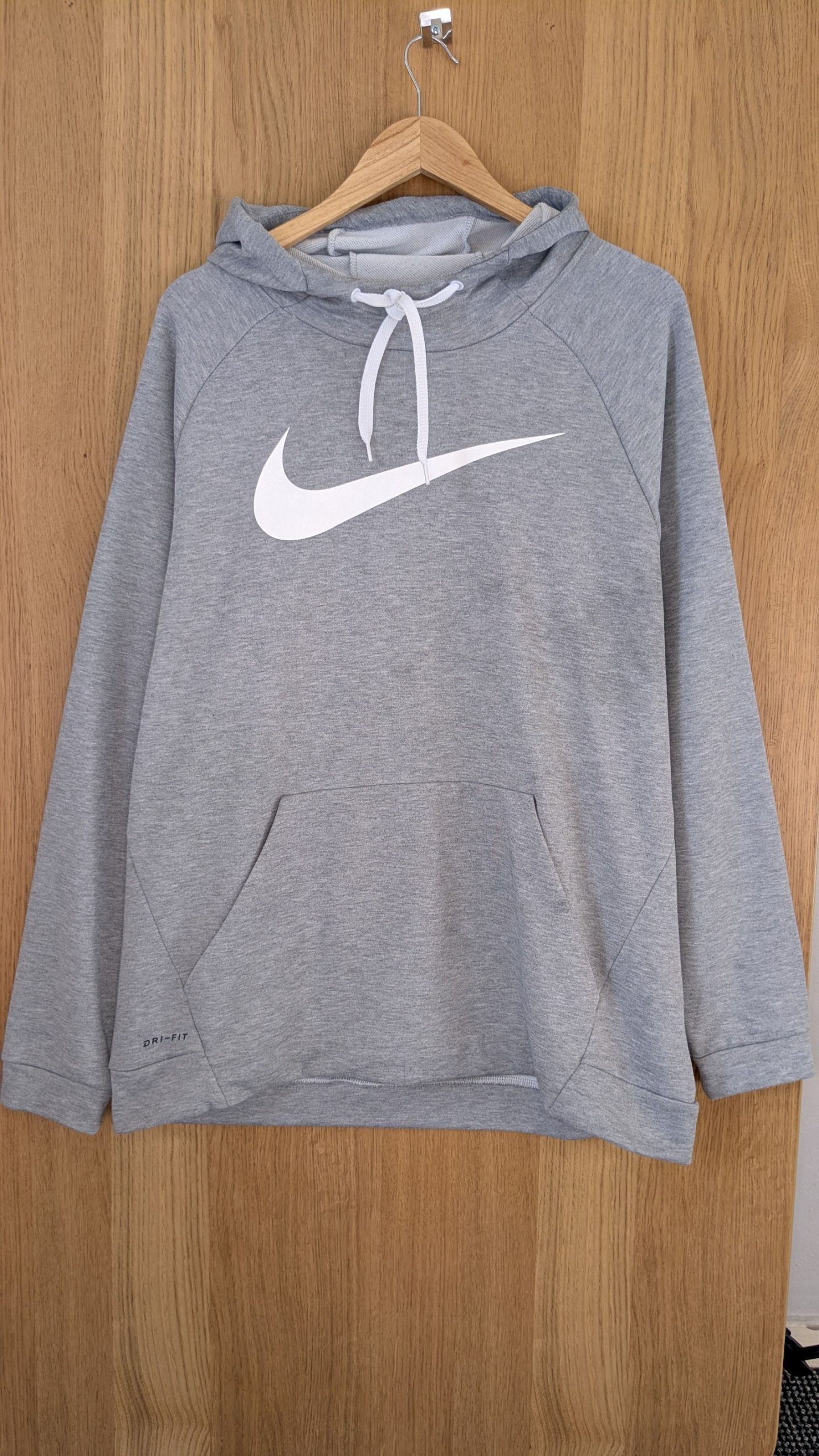 Nike Grey Dri-FIT Hoodie XL Lightweight Sweatshirt