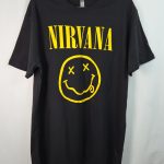 Nirvana Black & Yellow Graphic T-Shirt Large